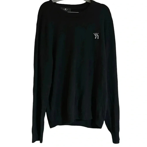 7 for all mankind Cashmere Wool Blend Crew Neck Sweater Size XL - Picture 1 of 8